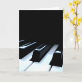 Piano Keys Karte (Gelbe Blume)