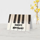 Piano Keys Karte (Gelbe Blume)