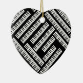 Piano Keys Keramik Ornament (Rechts)