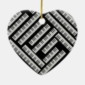 Piano Keys Keramik Ornament (Hinten)