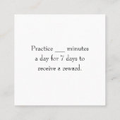 Piano Keys Kids Weekly Music Practice Bonuskarte Rabattkarte (Rückseite)