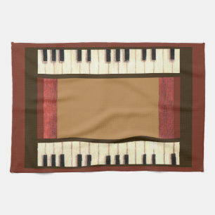 Piano Keys Kitchtuch von Kristie Hubler Handtuch