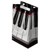 Piano Keys Kleine Geschenktüte (Rückseite Schrägansicht)