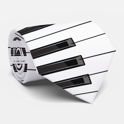 Piano Keys Krawatte (Gerollt)