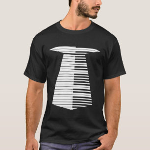 Piano Keys Krawatte Funny Piano Lehrer Schüler T-Shirt