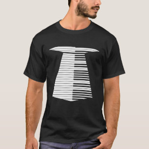 Piano Keys Krawatte Funny Piano Lehrer Schüler T-Shirt