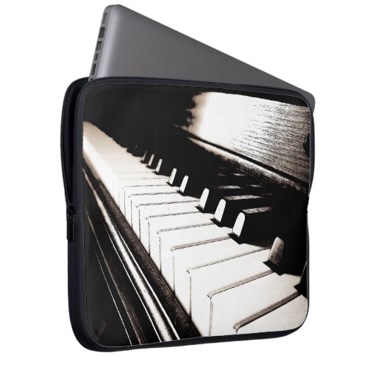 Piano Keys Laptop Sleeve (Vorne Rechts)