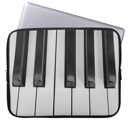 Piano Keys Laptopschutzhülle (Vorderseite)