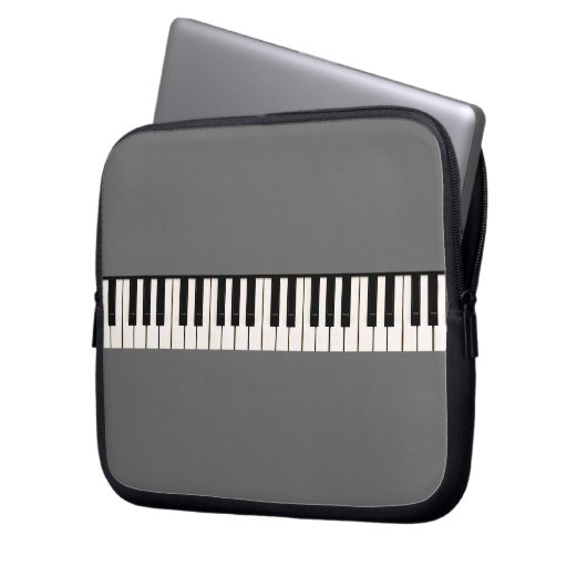 Piano Keys Laptopschutzhülle (Vorderseite Links)