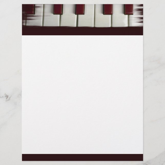 Piano Keys Letterhead (Vorderseite)