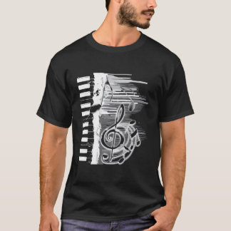 Piano Keys Long Sleeve Shirt Pianist Players unter