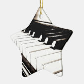 Piano Keys Macro Keramik Ornament (Links)