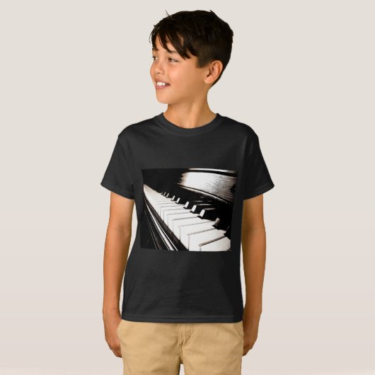 Piano Keys Macro T-Shirt (Vorne ganz)