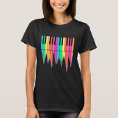 Piano Keys Melting T-Shirt (Vorderseite)