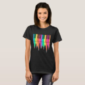 Piano Keys Melting T-Shirt (Vorne ganz)