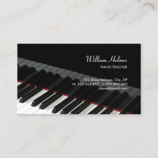 Piano Keys Music Business Card Visitenkarte
