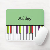 Piano Keys Music Colorful Keyboard Personalisiert Mousepad (Mit Mouse)
