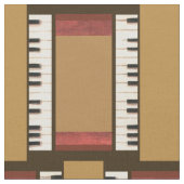 Piano Keys Music Frame Border Fabric Stoff (Nahaufnahme)