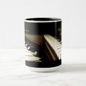PIANO KEYS Music Lover Coffee Lover Drink Tasse (Zentrum)