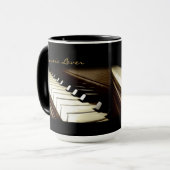 PIANO KEYS Music Lover Coffee Lover Drink Tasse (Vorderseite Links)