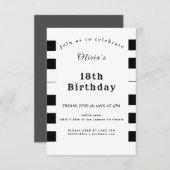 PIANO KEYS MUSIC LOVER Fest Thema Einladung (Vorne/Hinten)