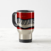 PIANO KEYS Music Lover Geschenk Reisen Mug Reisebecher (Vorderseite Links)