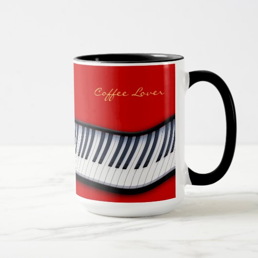 PIANO KEYS Music-Lover Gift Drinks Tasse (Rechts)