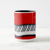 PIANO KEYS Music-Lover Gift Drinks Tasse (Zentrum)