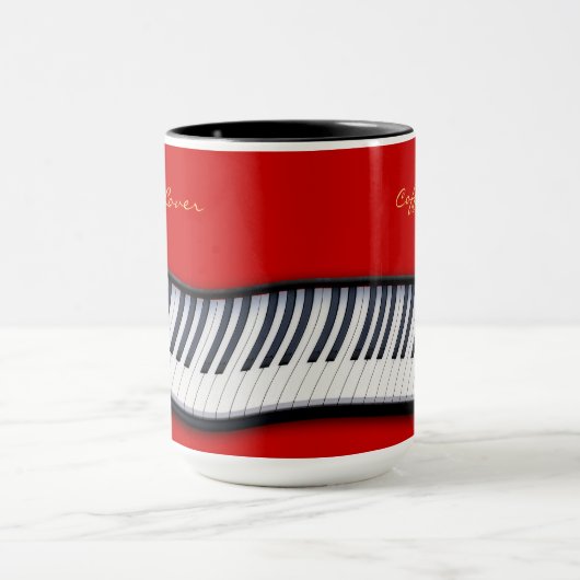 PIANO KEYS Music-Lover Gift Drinks Tasse (Zentrum)
