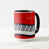 PIANO KEYS Music-Lover Gift Drinks Tasse (VorderseiteRechts)