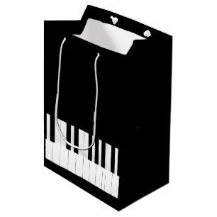 PIANO KEYS MUSIC LOVER MITTLERE GESCHENKTÜTE