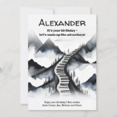 Piano Keys Music Mountains Keyboard Climb Geburtst Karte (Vorderseite)