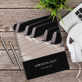 Piano Keys Music Teacher Classy Elegante Notizblock
