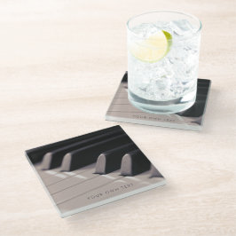 Piano Keys Music Teacher Classy Glasuntersetzer