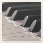 Piano Keys Music Teacher Classy Glasuntersetzer (Vorderseite)