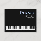 Piano Keys Music Teacher Keyboard Tutor Visitenkarte (Vorderseite)