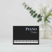 Piano Keys Music Teacher Keyboard Tutor Visitenkarte (Stehend Vorderseite)