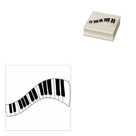 Piano Keys Musikinstrument Gummistempel (Stempel)