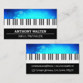 Piano Keys | MUSIKNOTEN Visitenkarte (Vorne/Hinten)