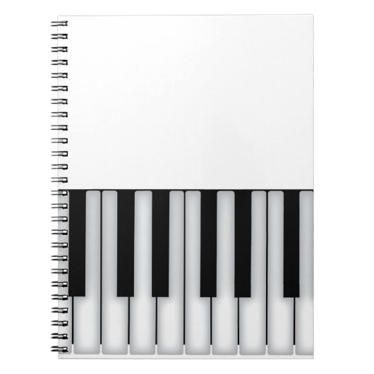Piano Keys Notizblock (Vorderseite)