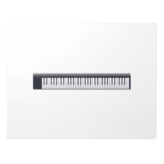 Piano Keys Notizblock (Vorderseite)