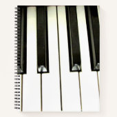 Piano Keys Notizblock (Vorderseite)