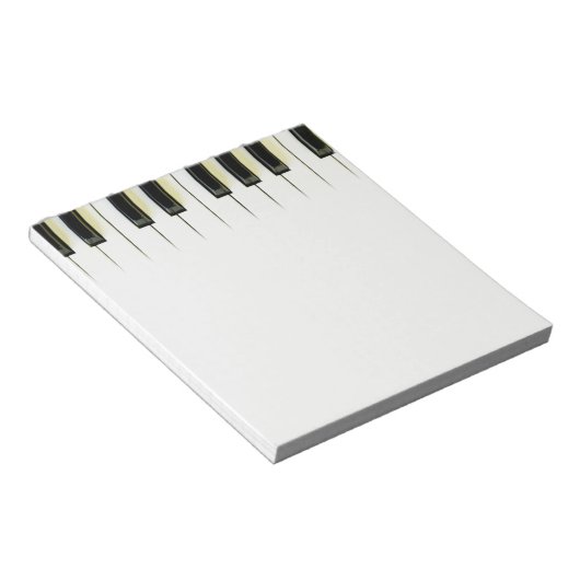 Piano Keys Notizblock (angewinkelt)
