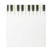 Piano Keys Notizblock (Vorderseite)