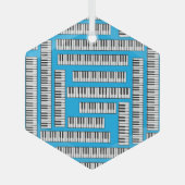 Piano Keys Ornament Aus Glas (Vorderseite)