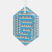 Piano Keys Ornament Aus Glas (Vorderseite Links)