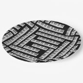 Piano Keys Pappteller (Schrägansicht)