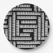 Piano Keys Pappteller (Vorderseite)