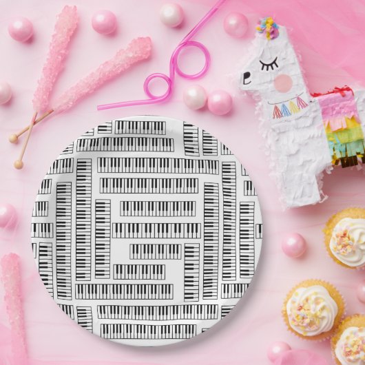 Piano Keys Pappteller (Party)