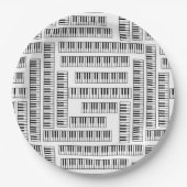 Piano Keys Pappteller (Vorderseite)